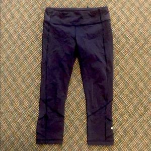 True Navy Crop Lululemon Leggings